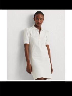Ralph Lauren White Polo Shirt Dress Sz XL NWT